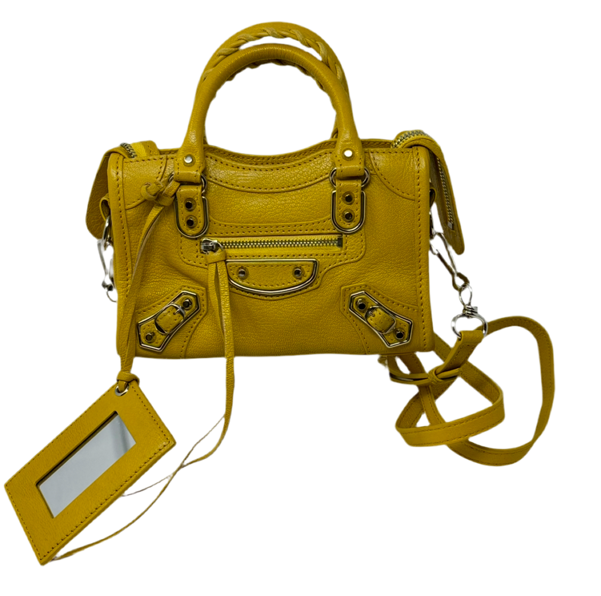 バッグ BALENCIAGA the city the part time yellow Part time leather handbag Balenciaga Orange in Leather - 38471712