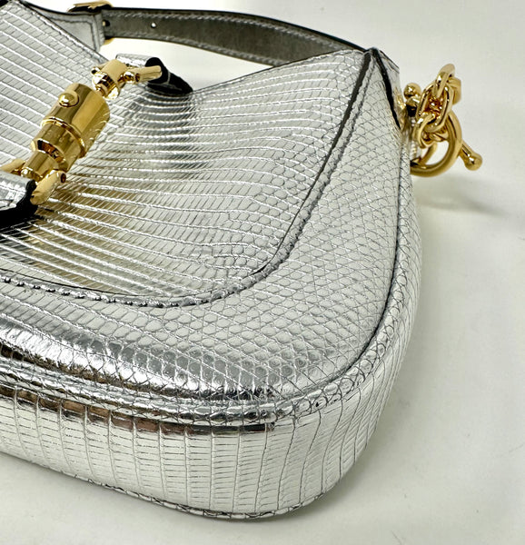 GUCCI-Silver Lizard Bag-Small