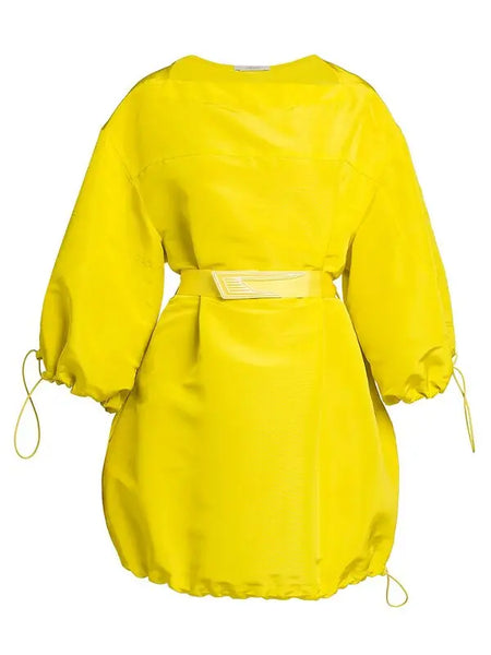 STELLA MCCARTNEY-Yellow Mini Dress-Size 38