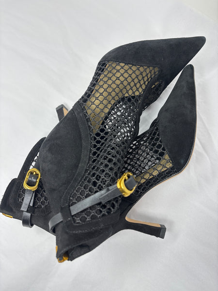 Christian Dior-l Suede Resille Booties -  size 40 D
