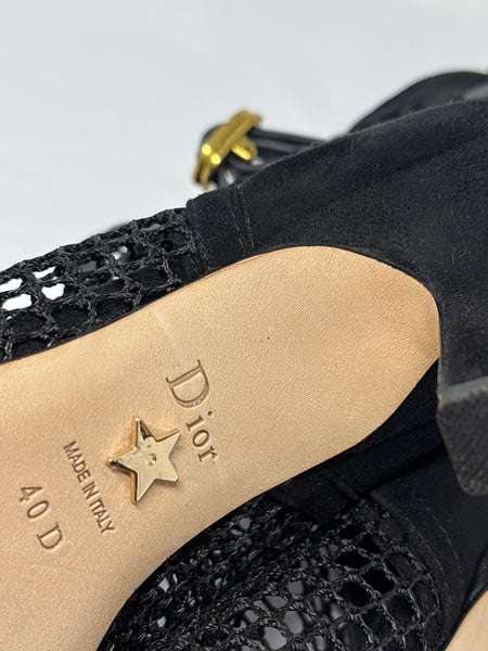 Christian Dior-l Suede Resille Booties -  size 40 D