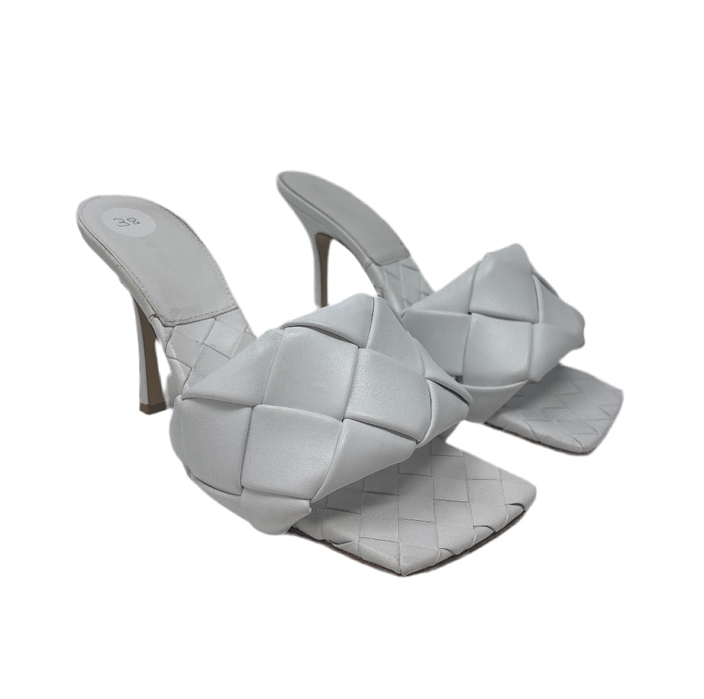 Bottega Veneta-White Heels Sz-38 – Closet NV Shop