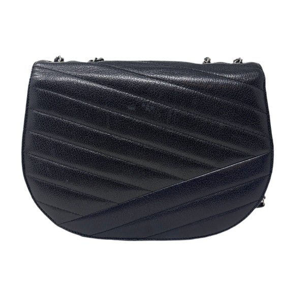 Chanel Goatskin 2.55 Chain Shoulder Bag/Crossbody-Black & Navy
