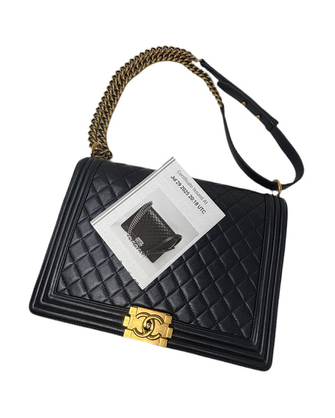 Chanel Jumbo  Boy Bag- Midnight Blue