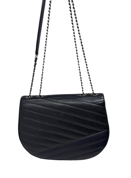 Chanel Goatskin 2.55 Chain Shoulder Bag/Crossbody-Black & Navy