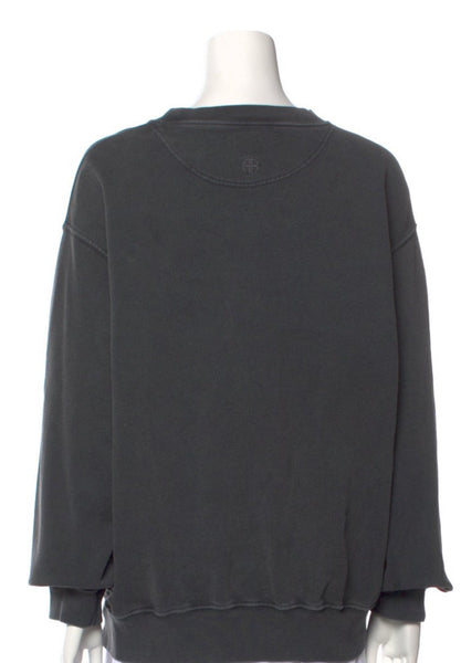Anine Bing Grey Handwriting Sweatshirt Sz-M