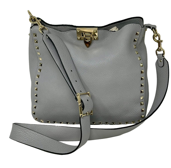 Valentino Grey Rockstud Crossbody Bag
