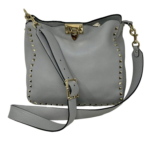Valentino Grey Rockstud Crossbody Bag