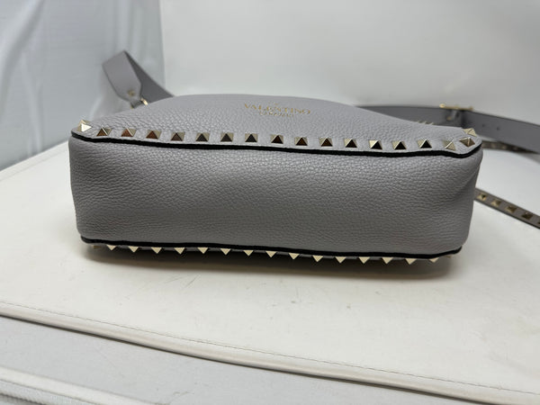 Valentino Grey Rockstud Crossbody Bag