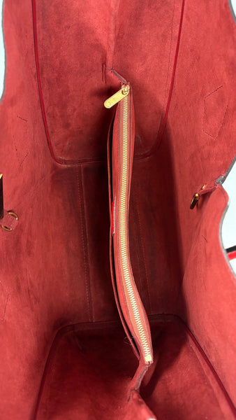 Louis Vuitton-Preloved-Red/Brown Monogrammed Kimono Tote