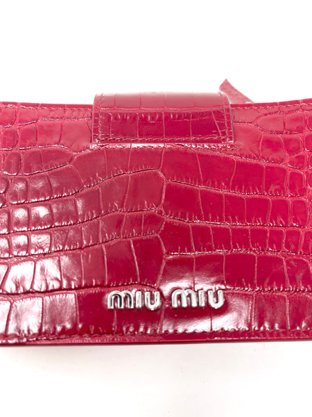 Miu Miu-Red Leather Crossbody