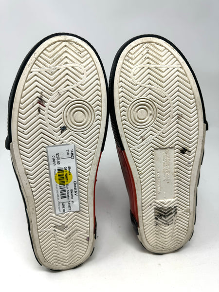 OFF WHITE-Black & White Snake Skin Sneakers-Size 8