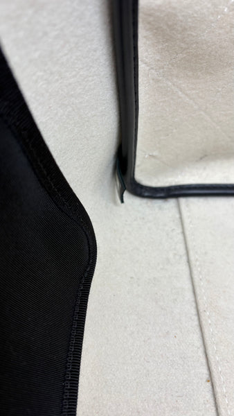 CHANEL Black & White Deauville wool tote