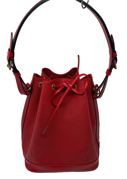 Louis Vuitton-Preloved- Red Neo Epi Leather Bucket bag