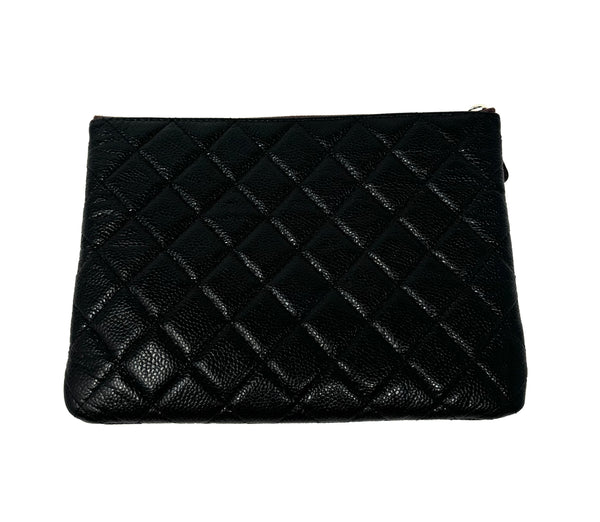 CHANEL-Medium Caviar Quilted Clutch