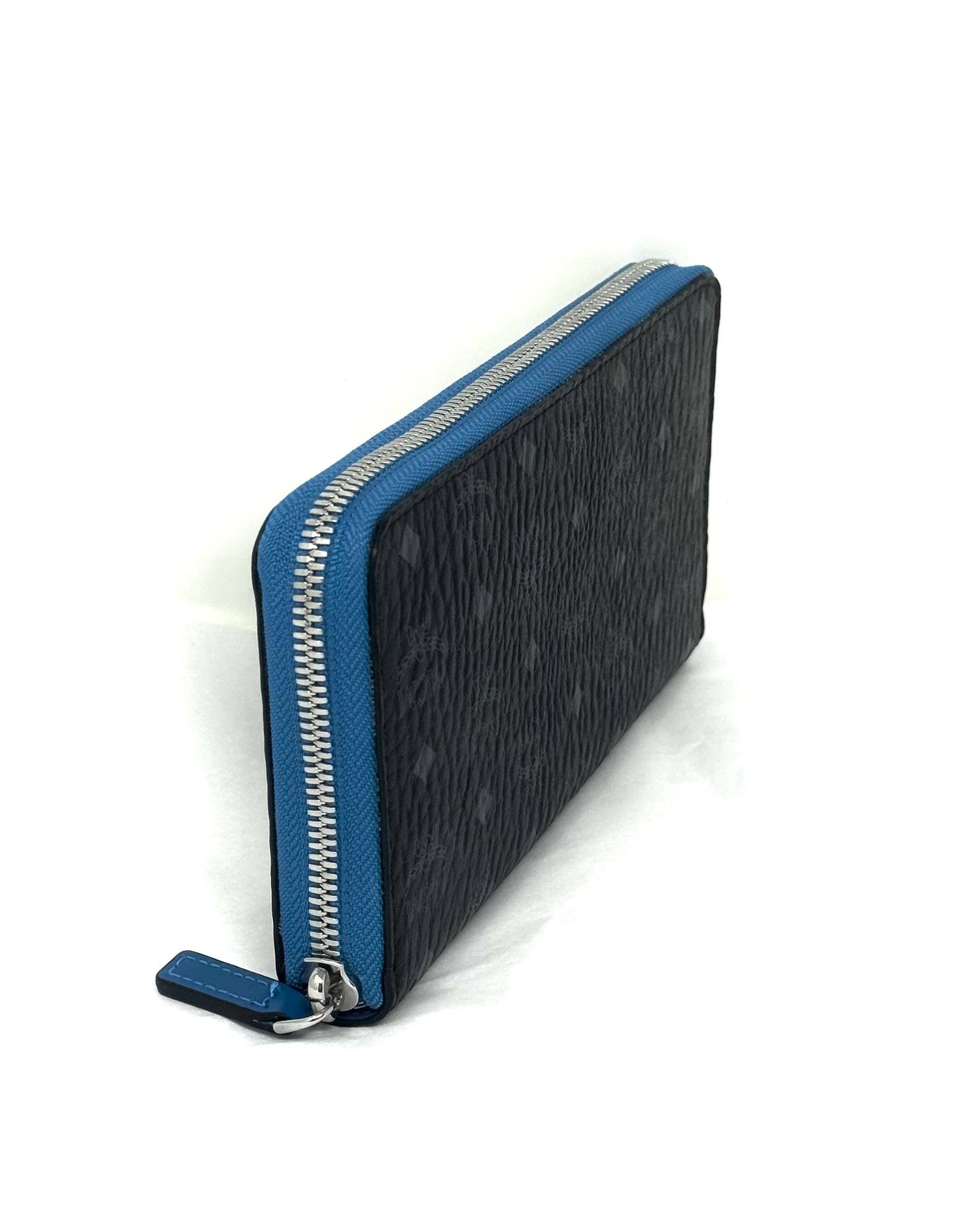 メンズ MCM ウォレット パイソンレザー ミラスペシャル ロイヤルブルー