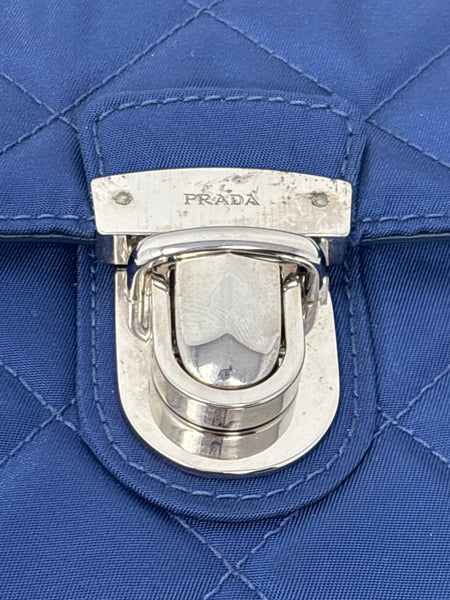 Prada Tessuto Impunta Quilted Pochette Shoulder Bag