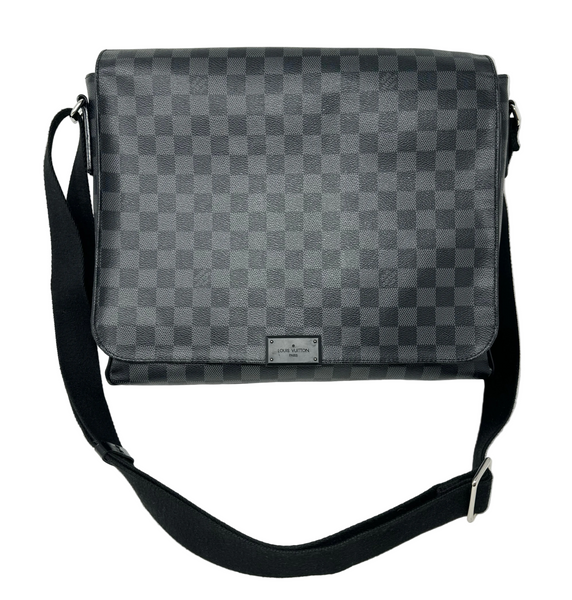LOUIS VUITTON-Graphite MM District Bag