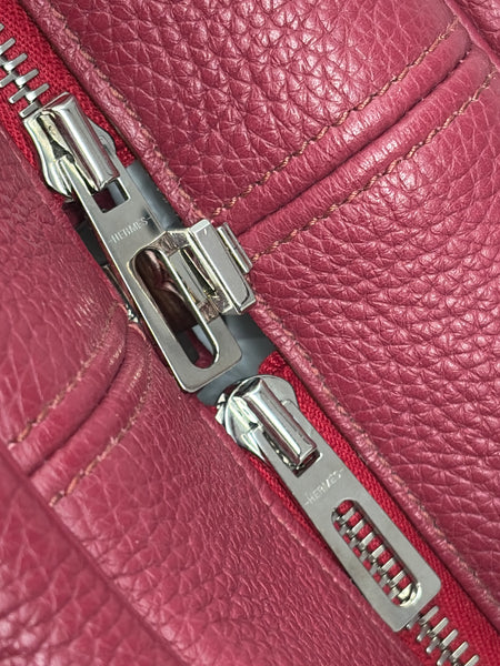 Hermès-Preloved-Victoria || 35 Raspberry Shoulder Tote Bag