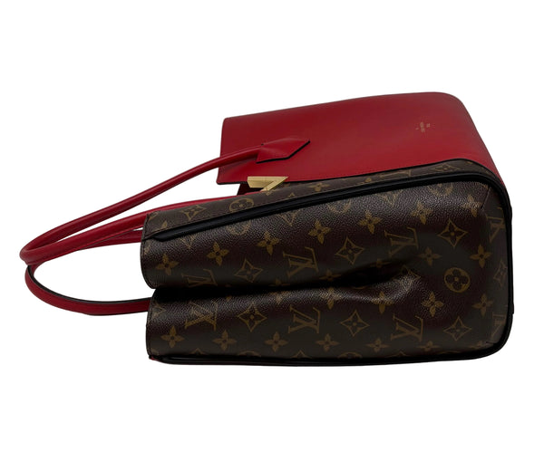 Louis Vuitton-Preloved-Red/Brown Monogrammed Kimono Tote
