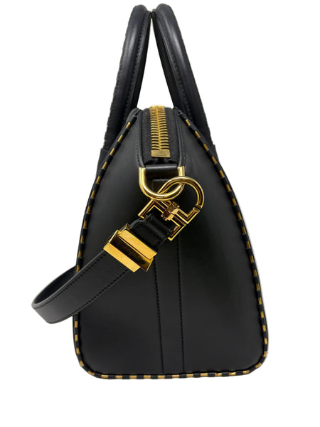Givenchy-Preloved-Small Black Antigone w/Gold Hardware