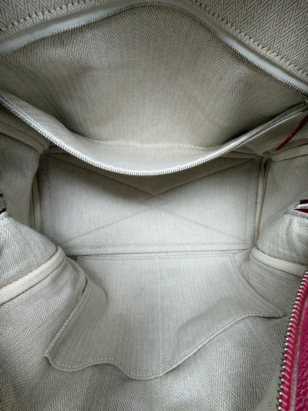 Hermès-Preloved-Victoria || 35 Raspberry Shoulder Tote Bag