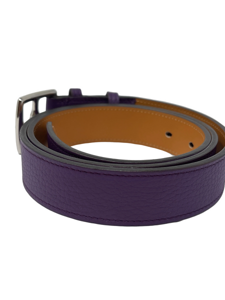 Hermeès - size 105- 2011 Purple Gold Supple Taurillon Clemence FEMME ETRIVIERESOUPLE 45 Complete Belt BNIB!