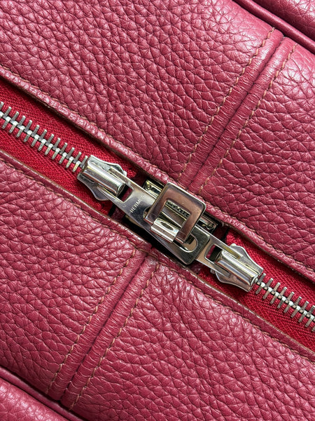 Hermès-Preloved-Victoria || 35 Raspberry Shoulder Tote Bag
