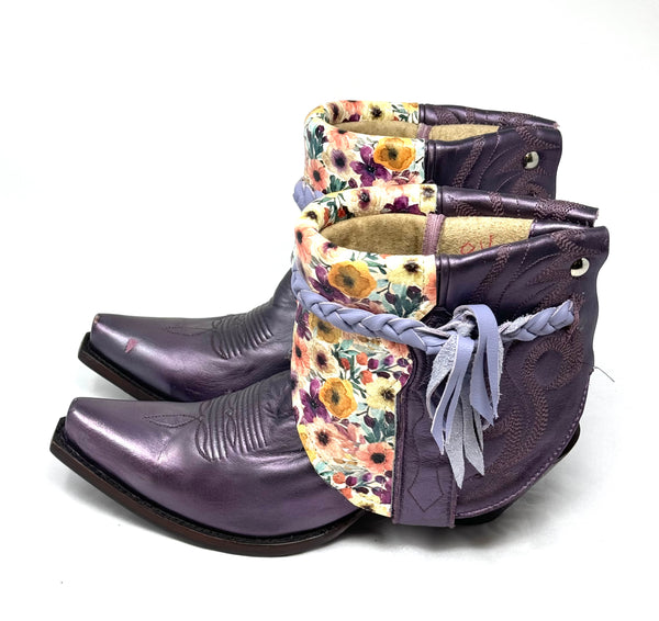 IDYLLWIND-Purple Booties-Size 8.5