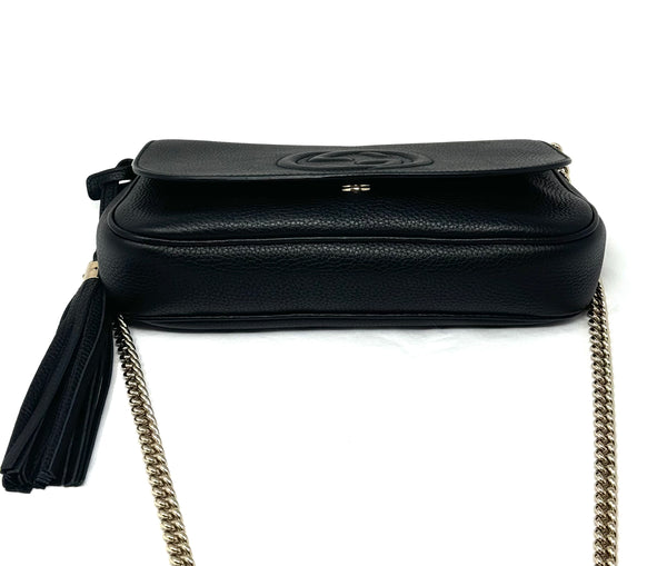 GUCCI-Black Disco SoHo Crossbody