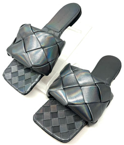 BOTTEGA VENETA-Rainbow Chrome Sandals-Size 40