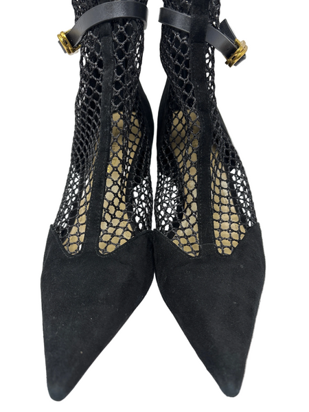 Christian Dior-l Suede Resille Booties -  size 40 D