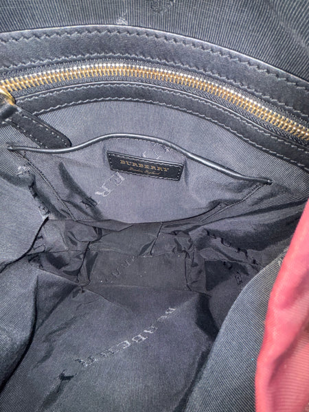 Burberry Burgundy Rucksack Backpack
