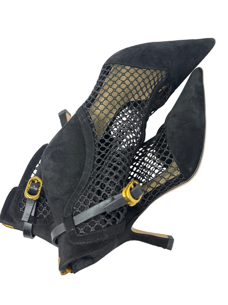 Christian Dior-l Suede Resille Booties -  size 40 D