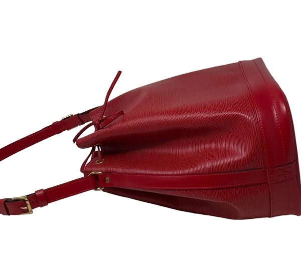 Louis Vuitton-Preloved- Red Neo Epi Leather Bucket bag