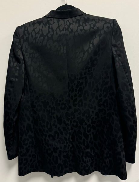 THE KOOPLES-Black Cheetah Blazer-Size 40