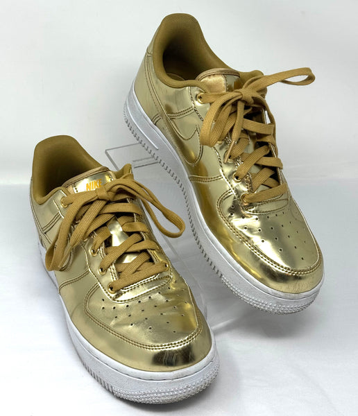 NIKE Gold Air Force One Sneaker s Size 8 Closet NV Shop