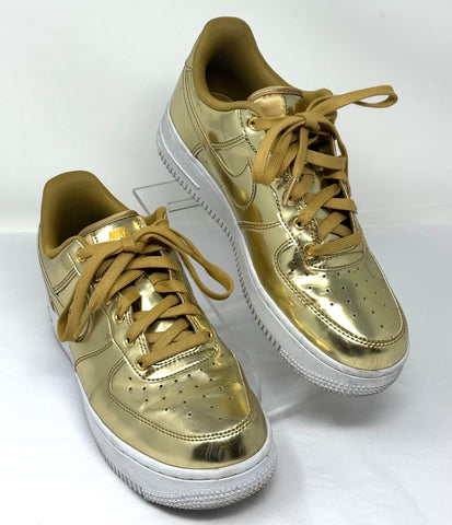 NIKE-Gold Air Force One Sneaker’s-Size 8