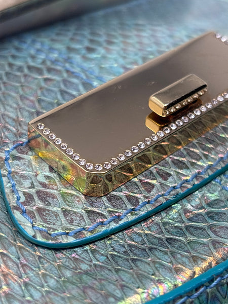 Dolce & Gabbana-Faux Snakeskin Clutch - Pristine Condition