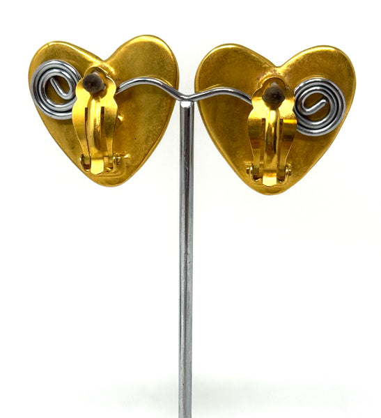 CHANEL-1995 Vintage Heart Earrings