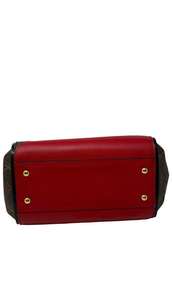 Louis Vuitton-Preloved-Red/Brown Monogrammed Kimono Tote