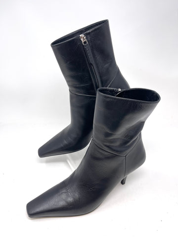 GUCCI Booties-Black Ankle Boots-Size 39.5