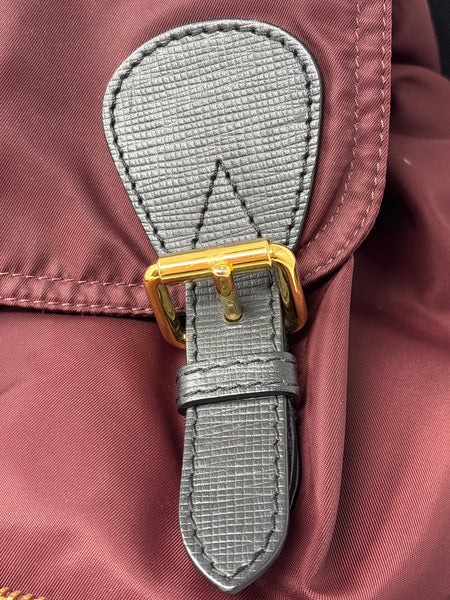 Burberry Burgundy Rucksack Backpack