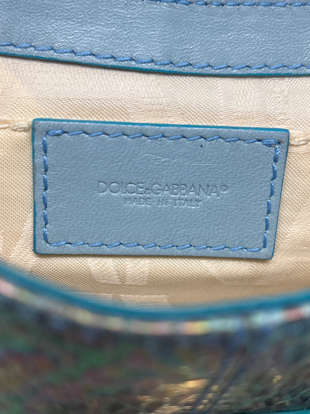 Dolce & Gabbana-Faux Snakeskin Clutch - Pristine Condition