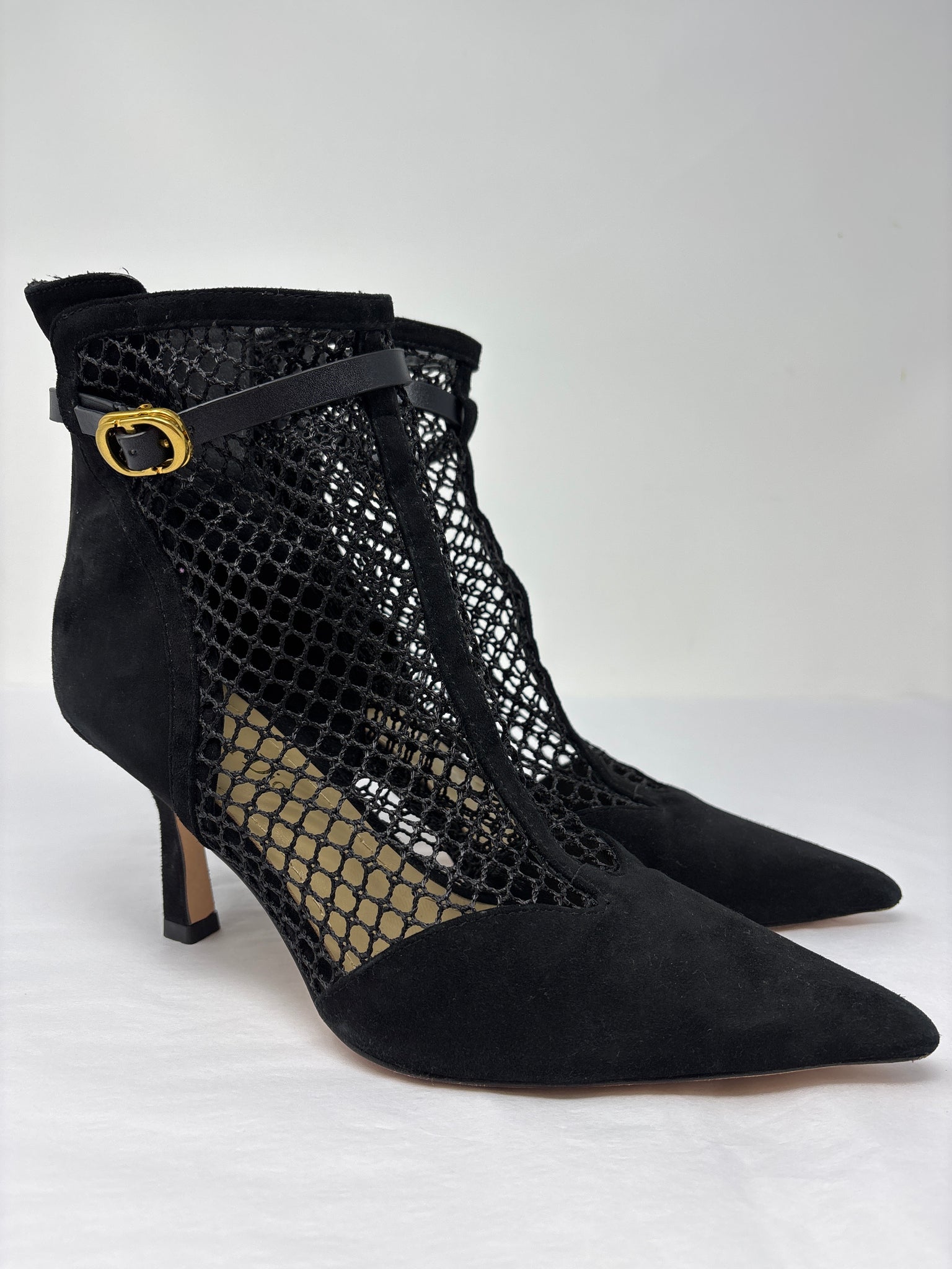 Christian Dior-l Suede Resille Booties -  size 40 D