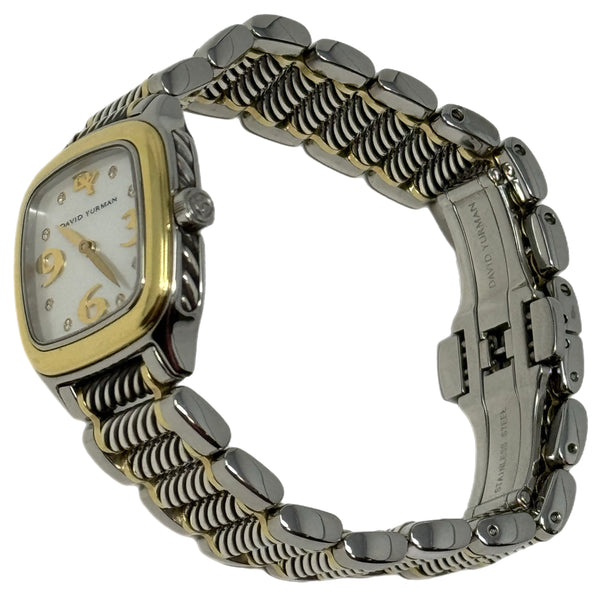 DAVID YURMAN-Stainless Steel 18K Diamond Watch