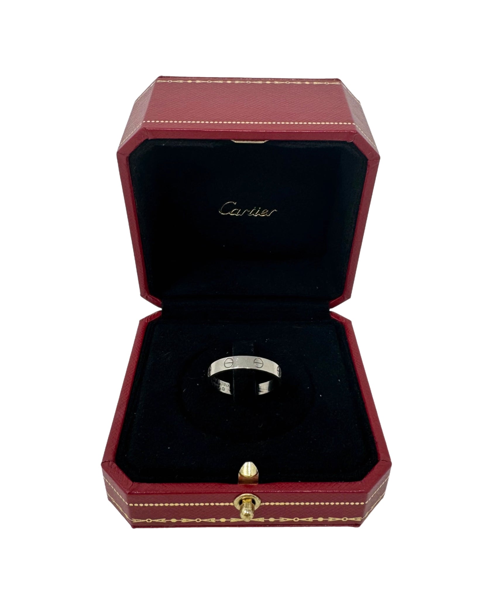 CARTIER-White Gold Ring-Size 58