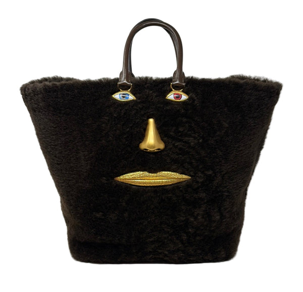 Schiaparelli-Preloved-Anatomy Face Tote Handbag