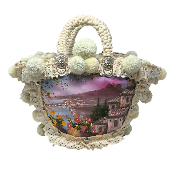 Sicily specially made-pine tree sunset handbag