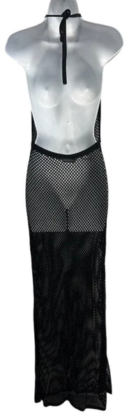 BALENCIAGA Halter Neck Maxi Dress Sz-Large